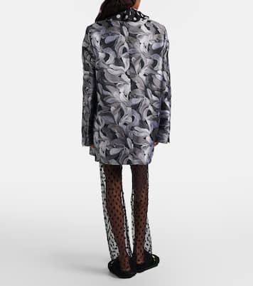 Polka-dot mesh slim pants | Dries Van Noten