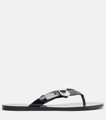 Logo leather thong sandals | Coperni