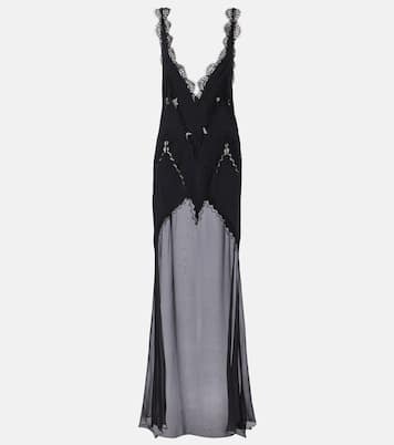 Robe aus Satin mit Spitze | Tom Ford