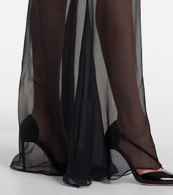 Robe aus Satin mit Spitze | Tom Ford