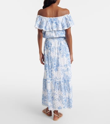 Vestido midi Larna de algodón estampado | Melissa Odabash