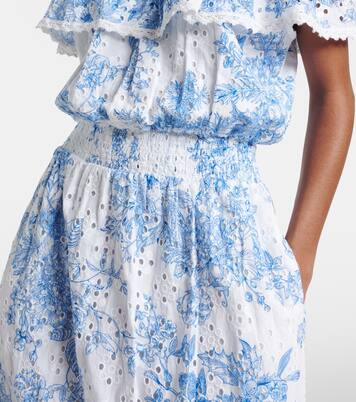 Vestido midi Larna de algodón estampado | Melissa Odabash