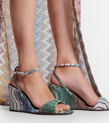 Cuñas Julia de lamé en zigzag | Missoni