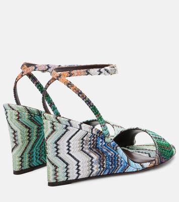 Cuñas Julia de lamé en zigzag | Missoni