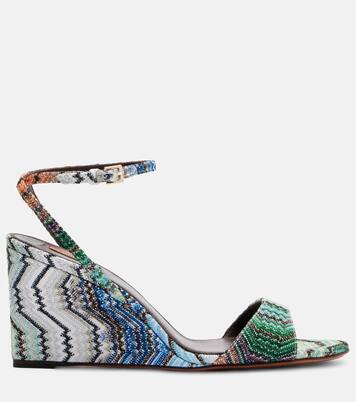Cuñas Julia de lamé en zigzag | Missoni