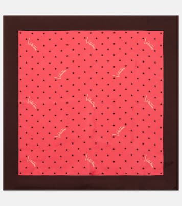 Printed silk twill scarf | Valentino