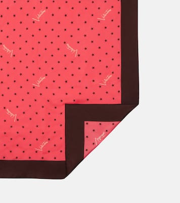 Printed silk twill scarf | Valentino