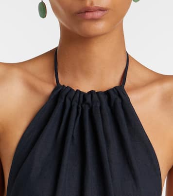 Lelia halterneck linen maxi dress | Nili Lotan