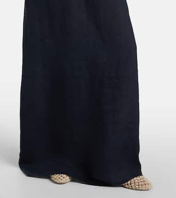 Lelia halterneck linen maxi dress | Nili Lotan