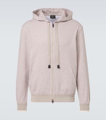 Cotton-blend zip-up hoodie | Brioni