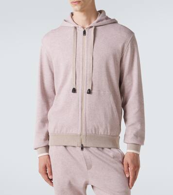 Cotton-blend zip-up hoodie | Brioni