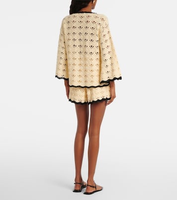 Shorts Aster de croché de algodón | Zimmermann