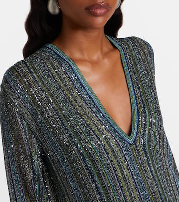 Striped lamé gown | Missoni