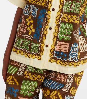 Minnie printed cotton bowling shirt | Alémais