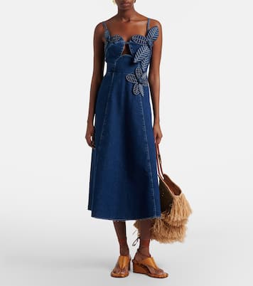 Robe en denim à appliqués | Farm Rio