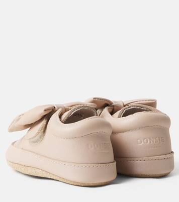 Baby Schuhe Mileau aus Metallic-Leder | Donsje
