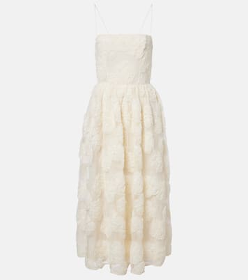 Floral mesh midi dress | Rotate