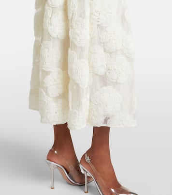 Floral mesh midi dress | Rotate