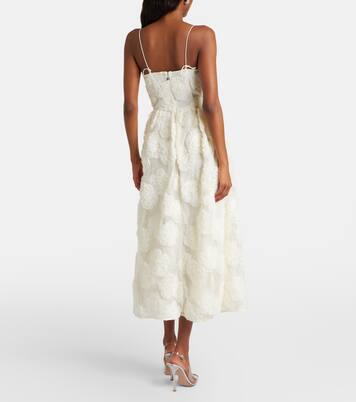 Floral mesh midi dress | Rotate