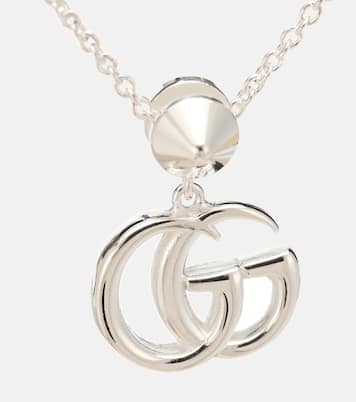 Collier Double G en argent sterling, topazes et nacre | Gucci