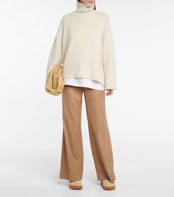 Slippers Mon aus Veloursleder mit Teddyfleece | Moncler