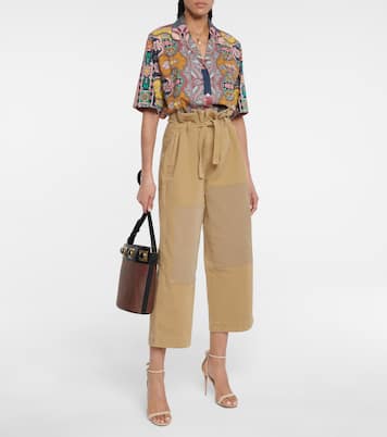 Pantalon ample à taille haute en coton | Etro