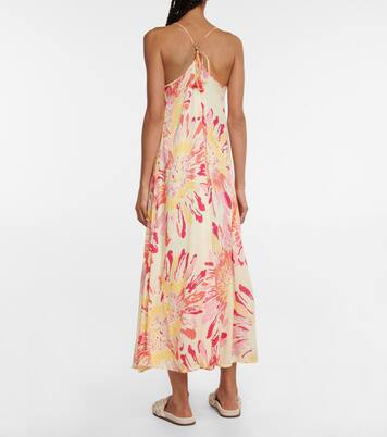 Robe midi Felicia à fleurs | Poupette St Barth