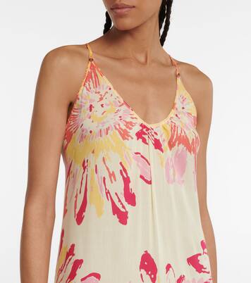 Robe midi Felicia à fleurs | Poupette St Barth