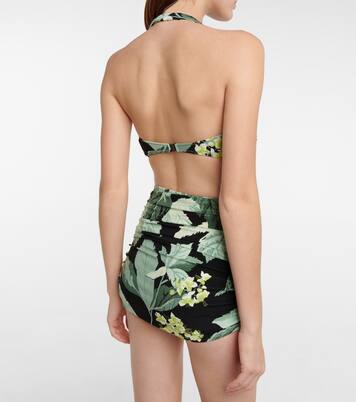 Haut de bikini Bill Bra imprimé | Norma Kamali