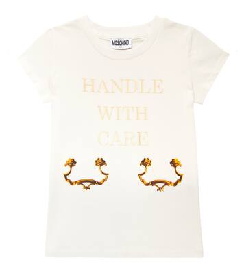 Printed cotton-blend T-shirt | Moschino Kids