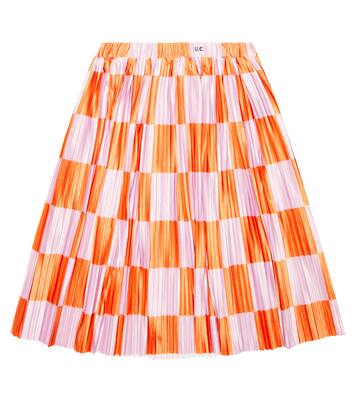 Checked pleated satin skirt | Bobo Choses