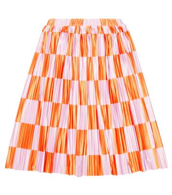 Checked pleated satin skirt | Bobo Choses