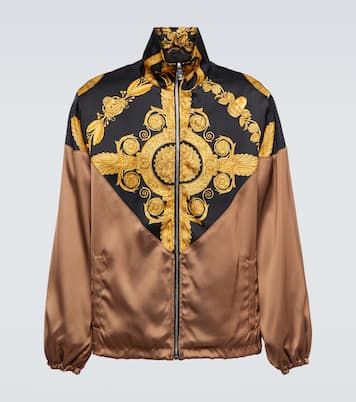 Maschera Baroque satin bomber jacket | Versace