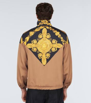 Maschera Baroque satin bomber jacket | Versace