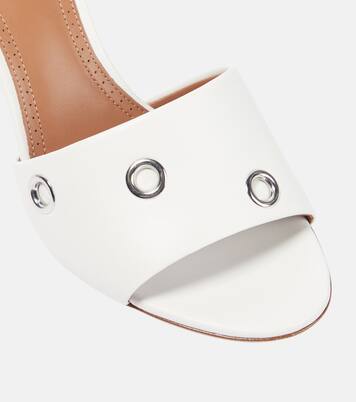 Verzierte Pantoletten Oeillets aus Leder | Alaïa