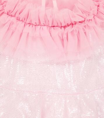 Sequined ruffle dress | Monnalisa