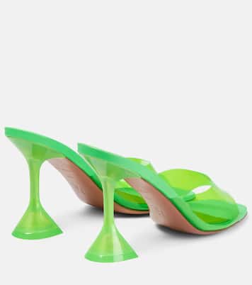 Pantoletten Lupita mit Leder | Amina Muaddi