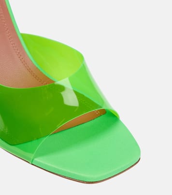 Pantoletten Lupita mit Leder | Amina Muaddi