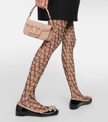 Ballerinas Rockstud aus Lackleder | Valentino Garavani