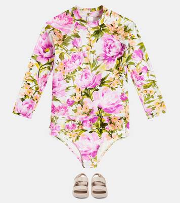 Halcyon floral swim top | Zimmermann Kids