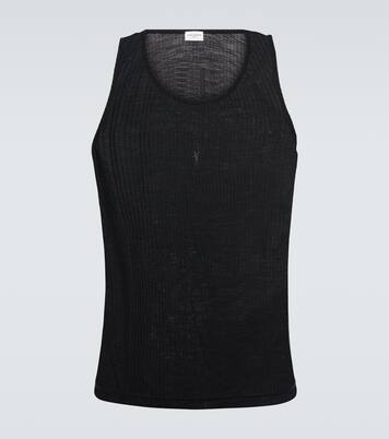 Tank top Cassandra in lana | Saint Laurent