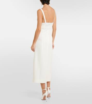 Robe midi de mariée Eli en crêpe | Rixo