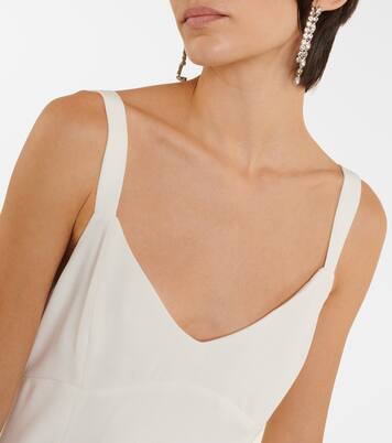 Robe midi de mariée Eli en crêpe | Rixo