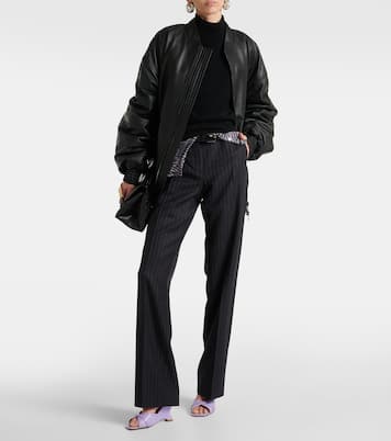 Wedge-Pantoletten Perla 85 aus Leder | Malone Souliers