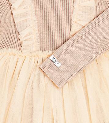 Flovos ribbed-knit tulle dress | Donsje