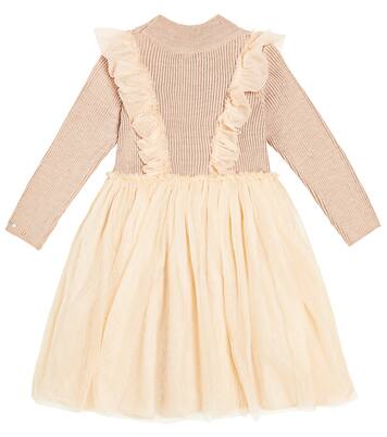Flovos ribbed-knit tulle dress | Donsje