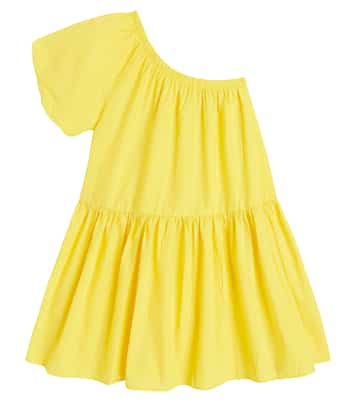 Clarabelle one-shoulder cotton dress | Molo