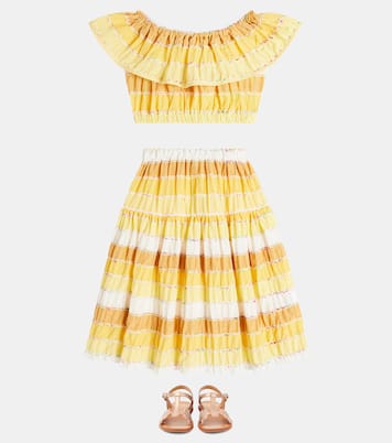 Striped cotton skirt  | Paade Mode