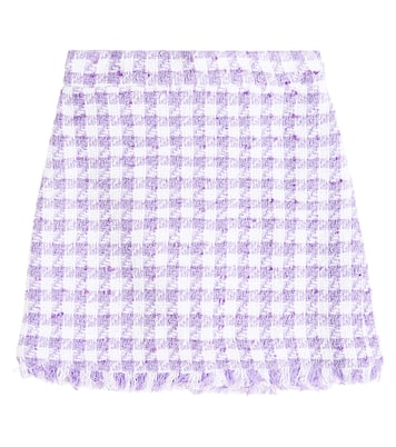 Houndstooth bouclé skirt | Monnalisa