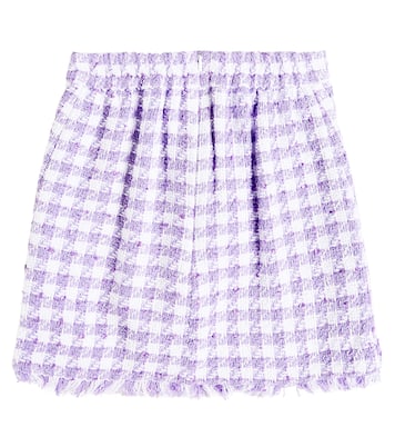 Houndstooth bouclé skirt | Monnalisa